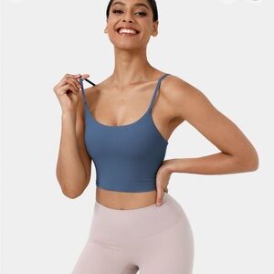 Basic Padded Workout Cropped Tank Top